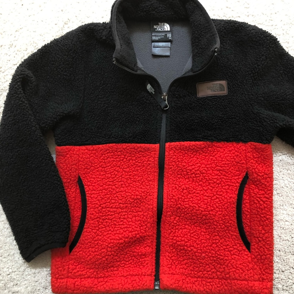 The North Face kids sherparazzo jacket sz 5 VGUC